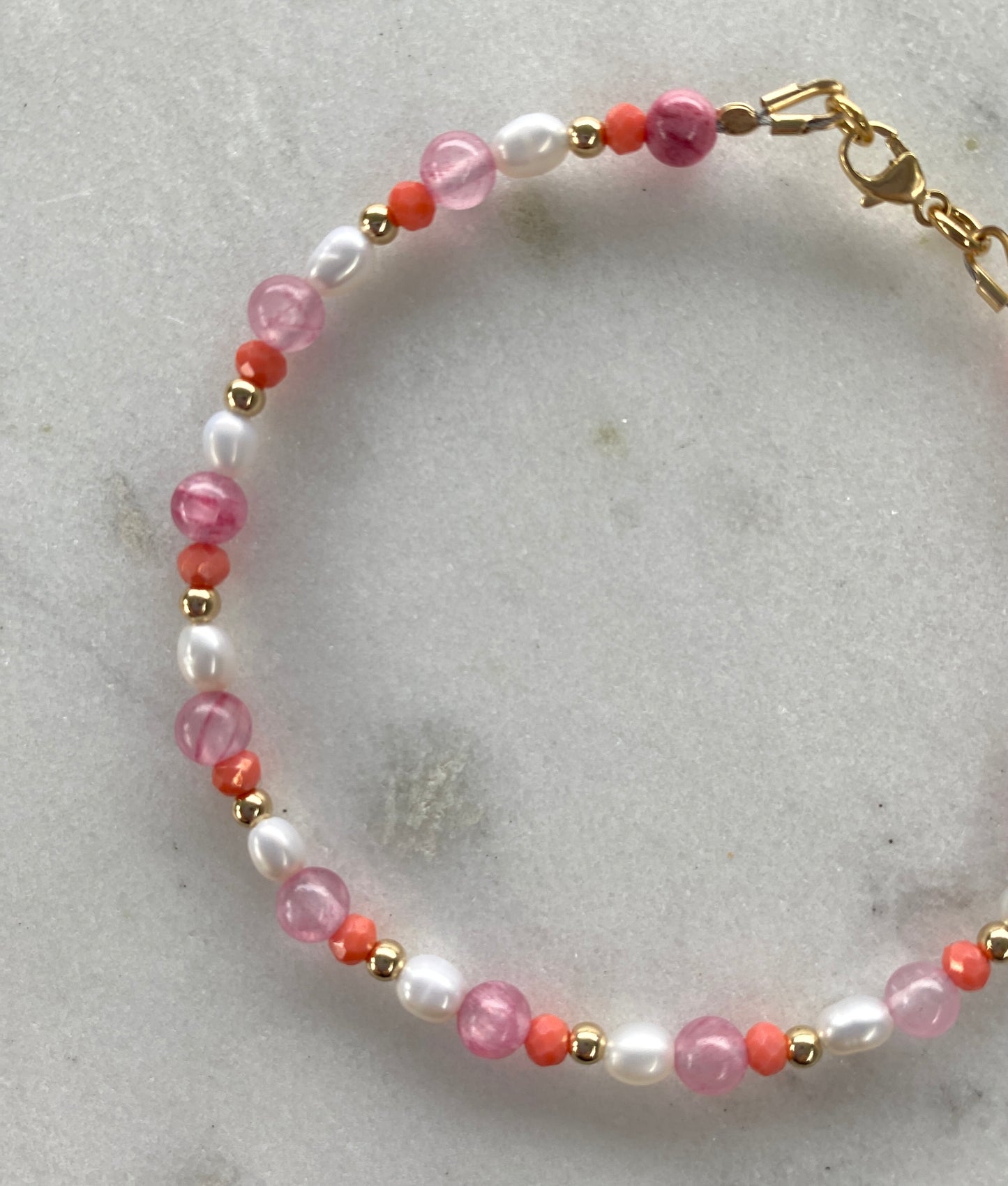 Pink Coral Bracelet
