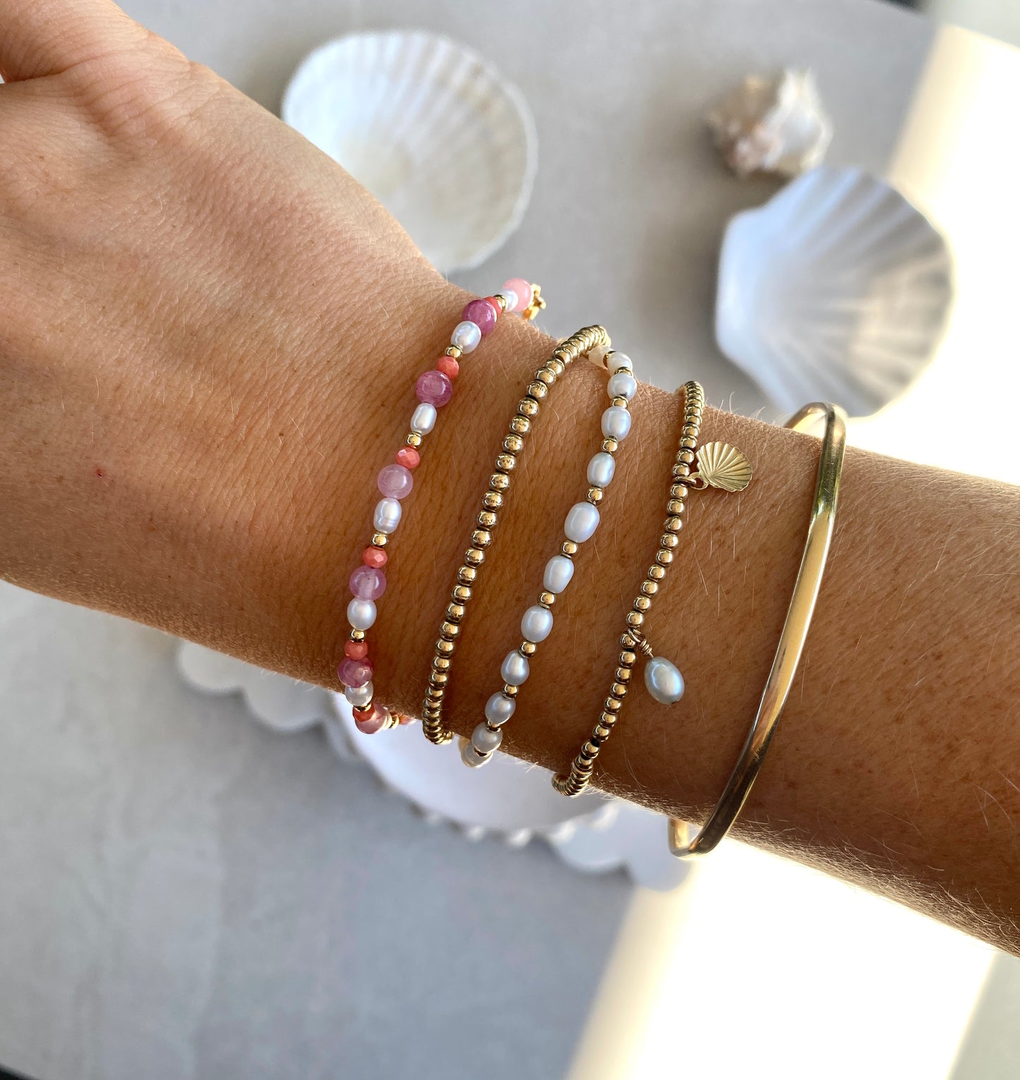 Golden Pearl Bracelet