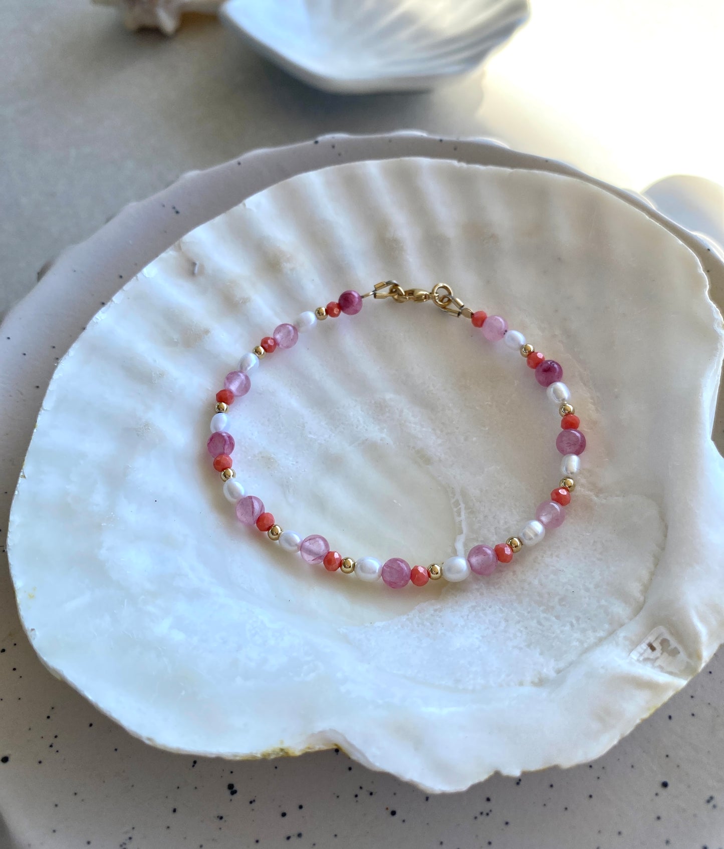 Pink Coral Bracelet