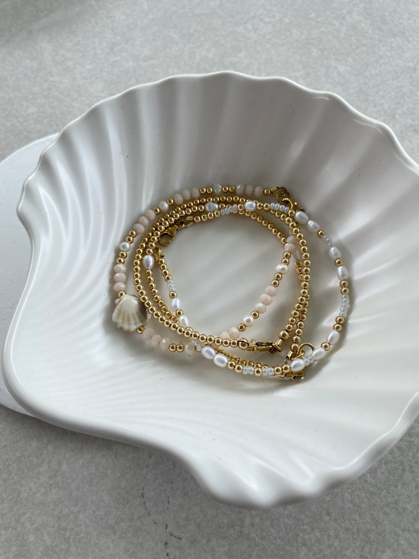 Seashell Bracelet - Cream