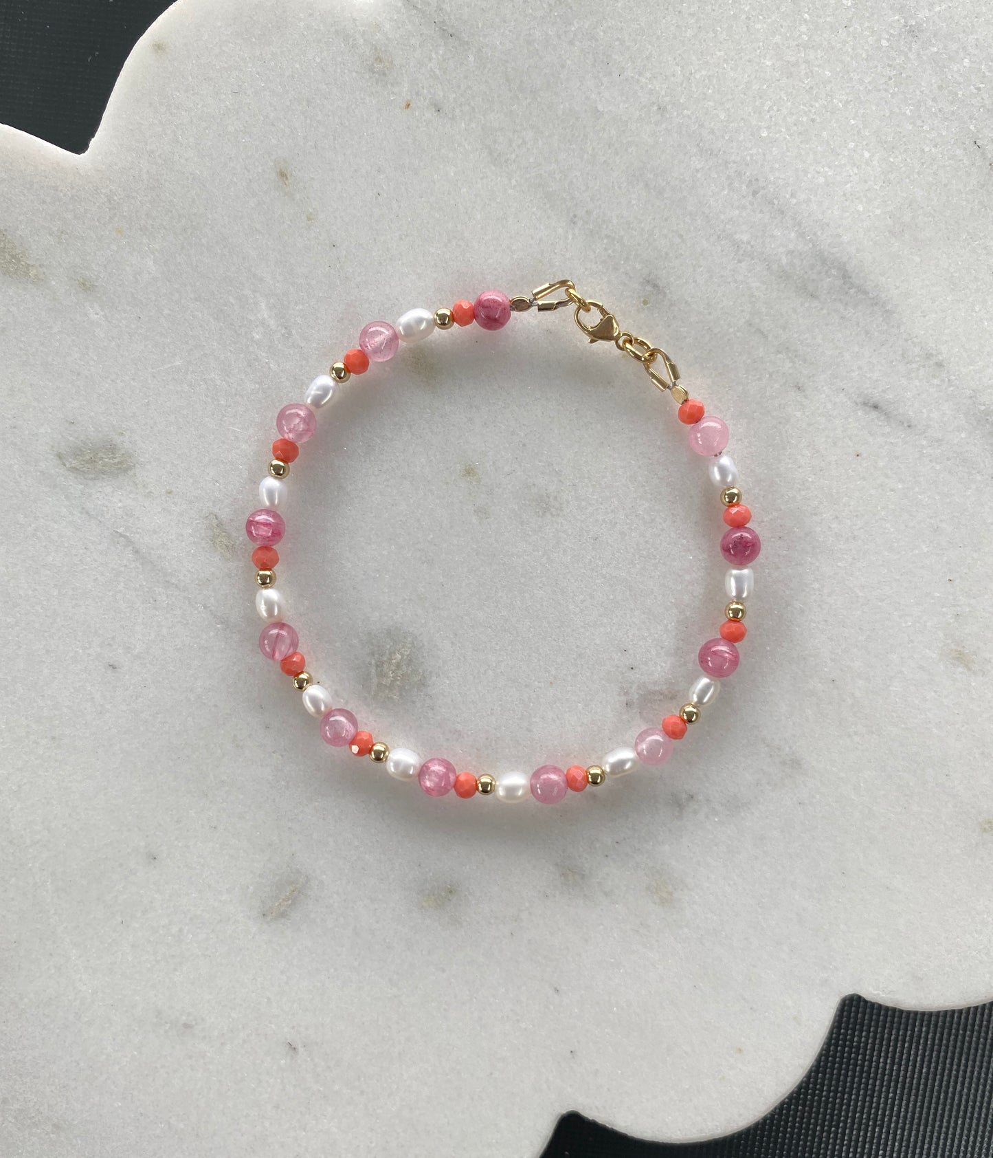 Pink Coral Bracelet