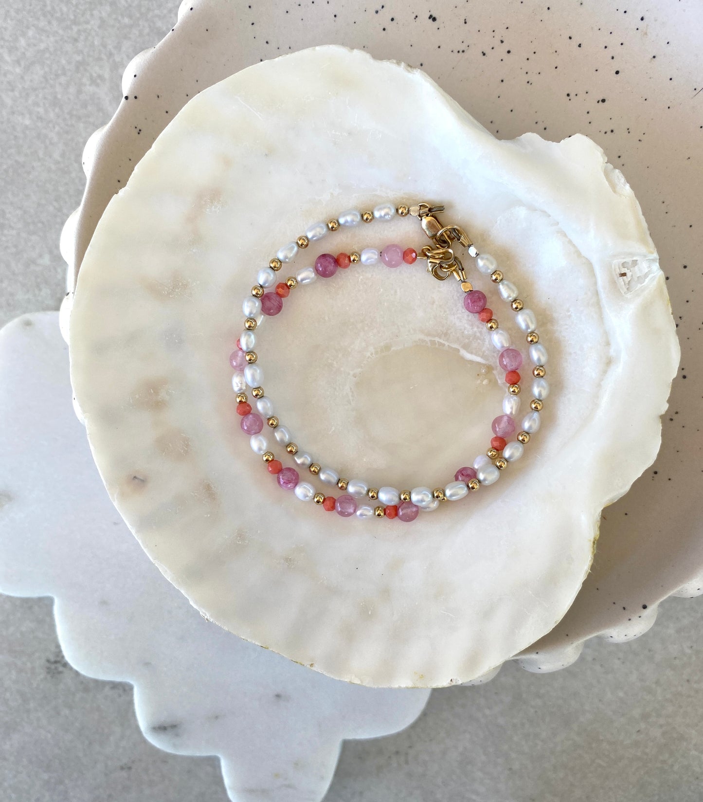 Pink Coral Bracelet