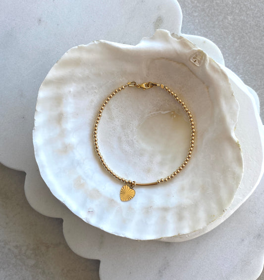 Sun Kissed Heart Bracelet