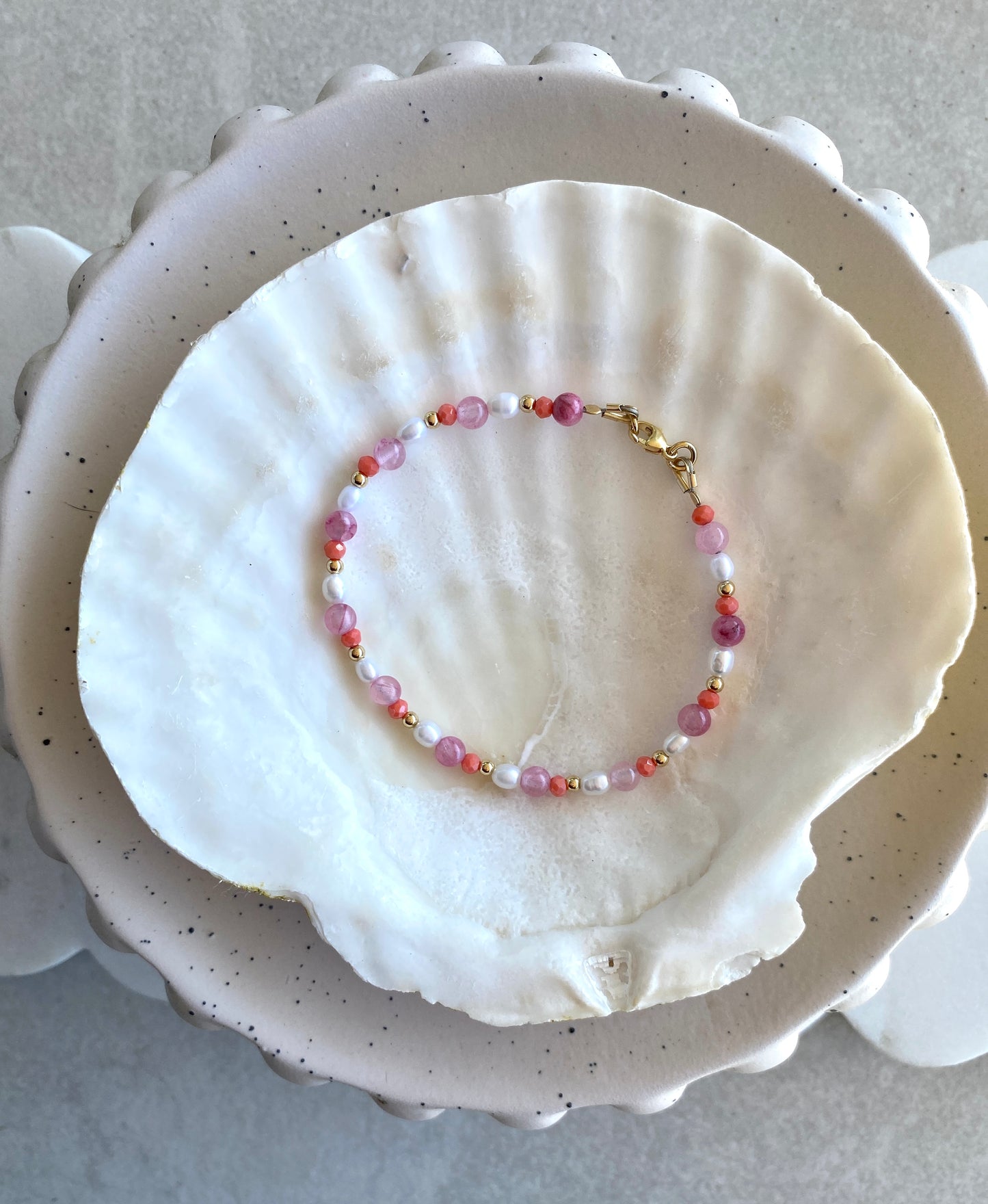 Pink Coral Bracelet