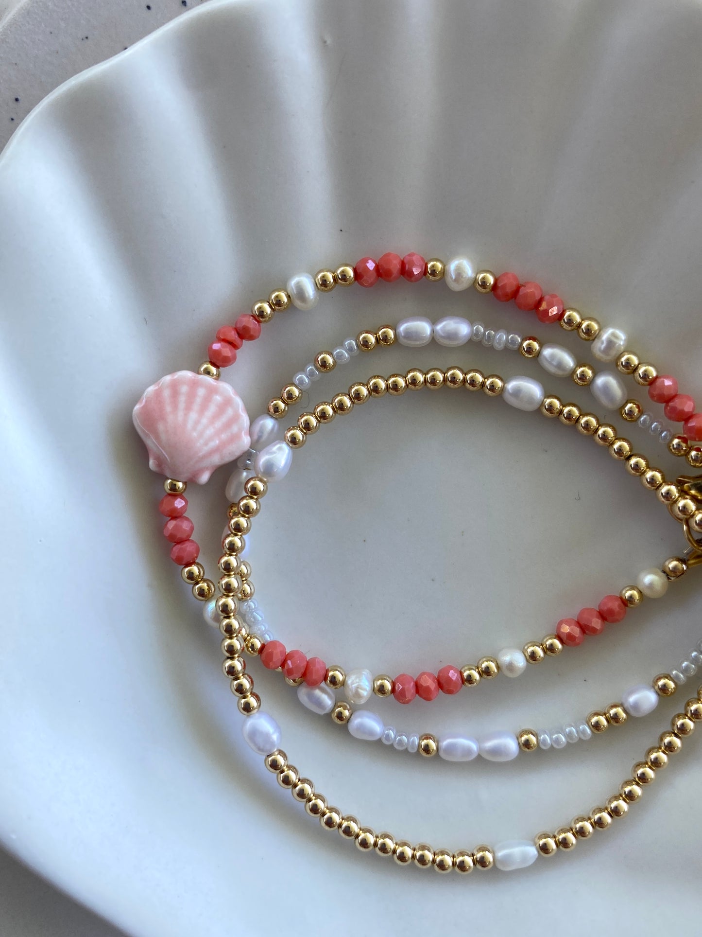 Seashell Bracelet - Pink