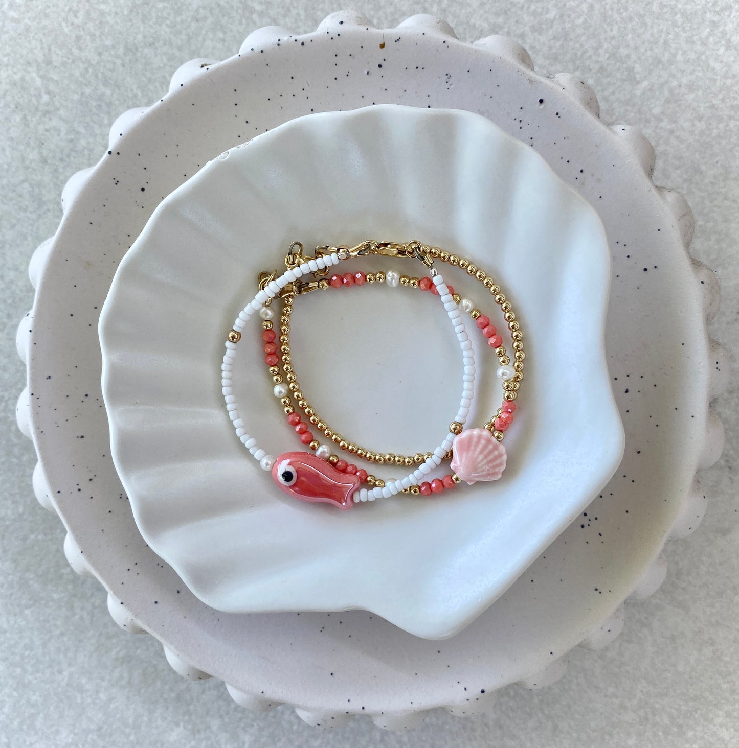 Seashell Bracelet - Pink
