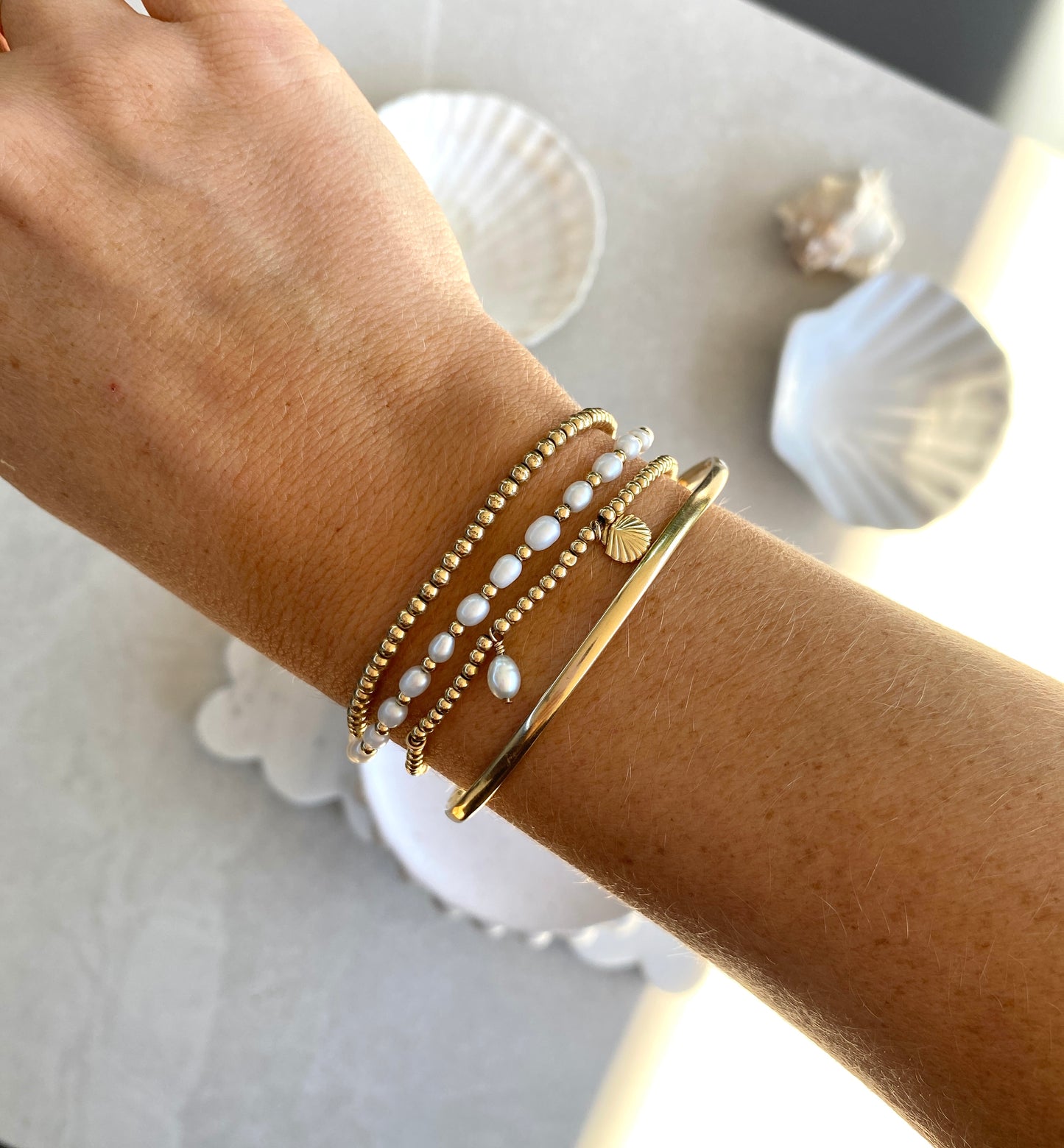 Golden Pearl Bracelet